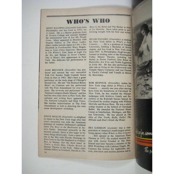 Whats A Nice Country Like You Doing In A State Like This Showbill Musical Revue - Picture 4 of 7